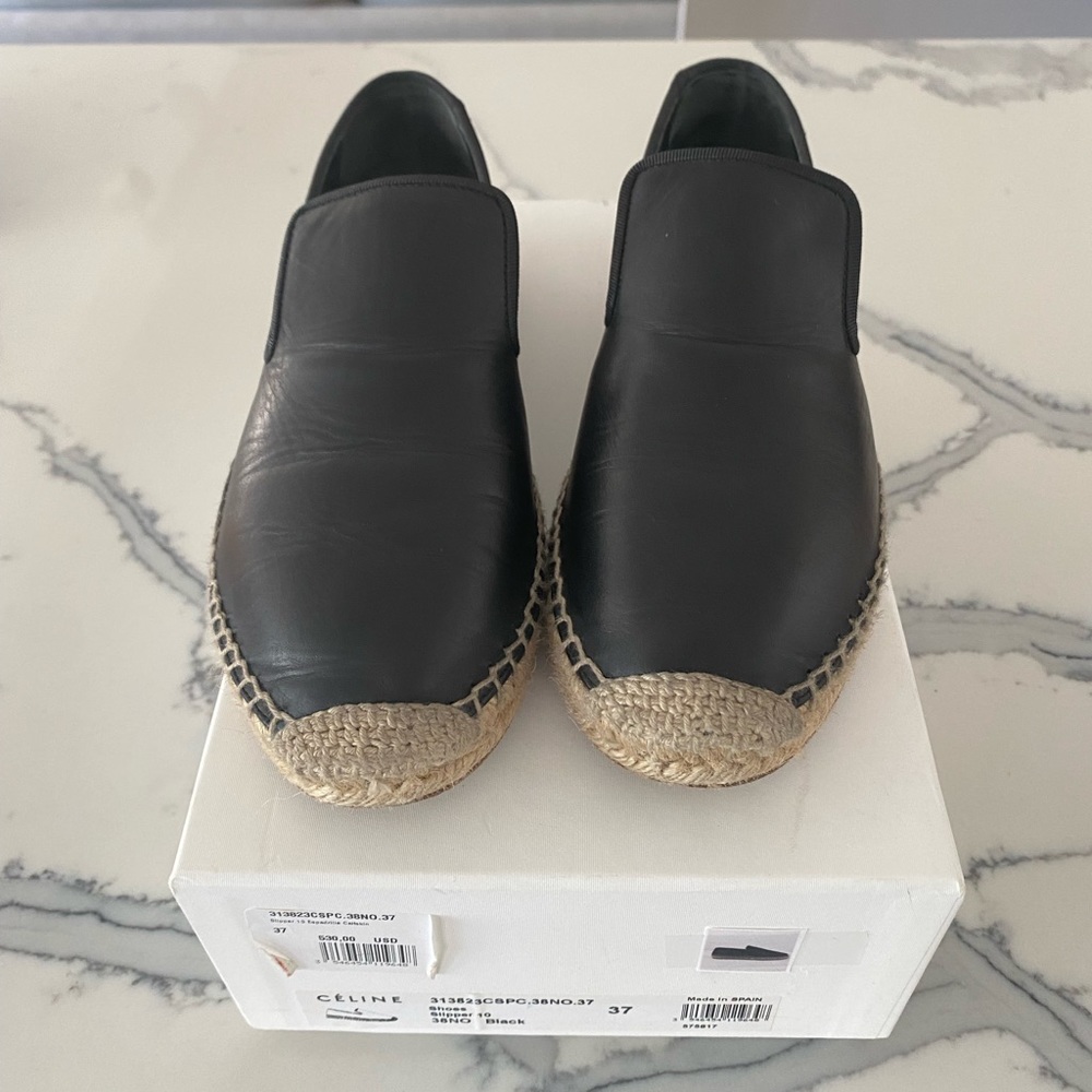 Celine leather espadrilles